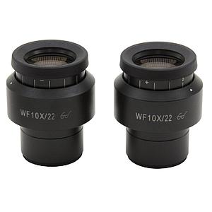 2 oculaires WF10x / 22 mm - Optika