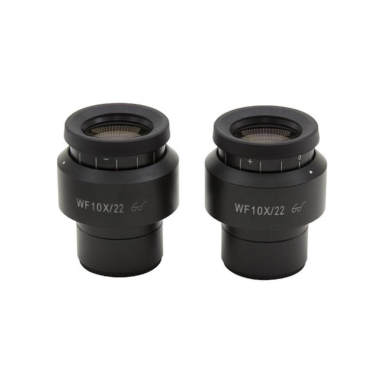 Paire D'oculaires WF10X/22 Pour Microscope Stéréo - Champ 22mm, Monture 30/30,5mm, Métal