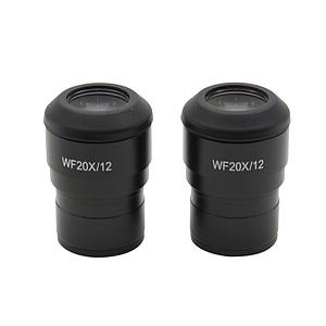 2 oculaires WF20x / 12 mm - Optika