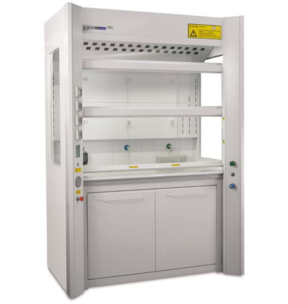 Sorbonne autoportante - Classe M1 - 1 guillotine à vitre fixe - L1565 x p1027 x H2300 mm