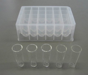 AX-SV-59 - Tubes à échantillon de 2 ml en verre (5 tubes et 1 rack)