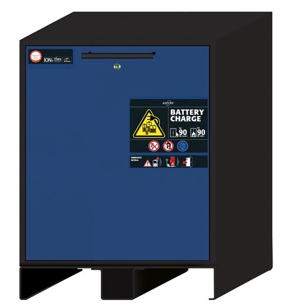 Armoire de sécurité basse 1 porte anti-feu (90 min) pour batterie lithium-ion ION-CHARGE-90