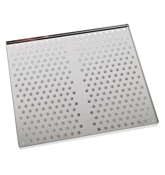 Clayette-plaque en inox perforée