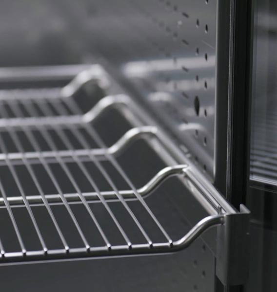 Clayette-grille standard charge 40 kg avec paire de rails porteurs - Binder
