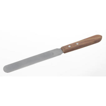 Spatule avec manche en bois en inox - 3490 Bochem