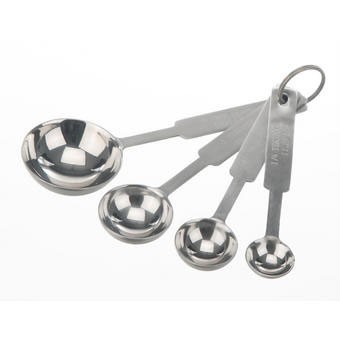 Cuillères jaugées, 4 cuillères en inox 18/10 - 3801 Bochem