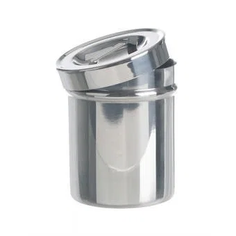 Bécher inox avec couvercle empilable 180 x Ø 180
