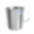 Bécher inox gradué - forme conique - 2000 ml