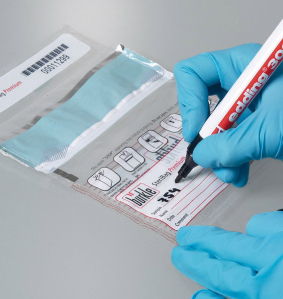 SteriPlast Kit pour un prélèvement stérile - Lot de 10 pelles & sachets - Bürkle