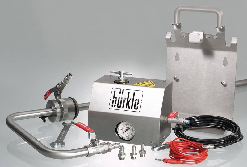 Pompe de prélèvement pour solvants, ATEX - Coude de sortie - Bürkle