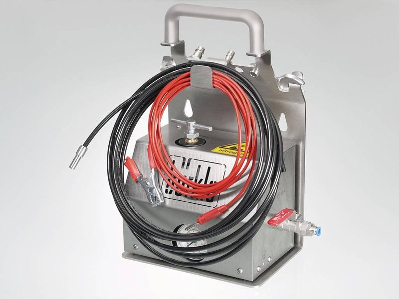 Pompe de prélèvement de solvants pour fûts, ATEX - Flexible d'écoulement - Bürkle
