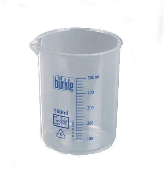 Bécher forme basse en PP - 500 ml - Bürkle