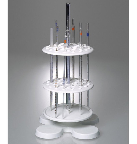 Kit de rechange support à pipettes - 2 platines perforées et plateau collecteur - Bürkle
