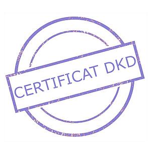 Certificat DAkkS pour poids étalon 100 mg - Classe F1