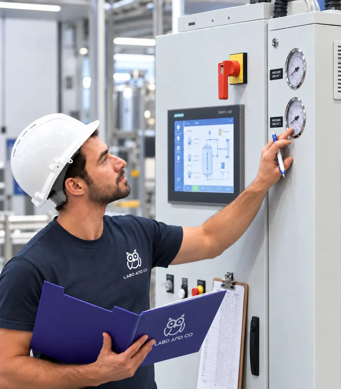 Installation d’un équipement de laboratoire sur site avec mise en place, raccordement et vérification de son bon fonctionnement avant utilisation
