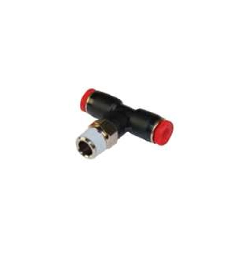 T double Raccord rapide 1/4" mâle pour Ø 8 mm