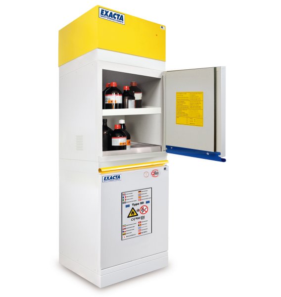 Armoire de sécurité multirisques COMBISTORAGE 2 - Acides / Bases + Inflammables (anti-feu type 90')