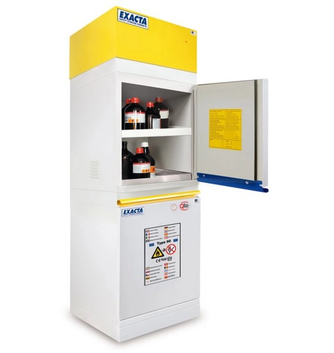 Armoire de sécurité multirisques COMBISTORAGE 2 - Acides / Bases + Inflammables (anti-feu type 90')