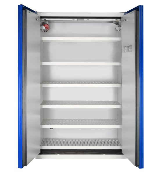 Armoire de sécurité haute 2 portes anti-feu (90 min) pour batterie lithium-ion - L 1200