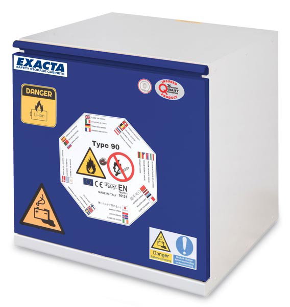 Armoire de sécurité sous paillasse 1 porte anti-feu (90 min) pour batterie lithium-ion