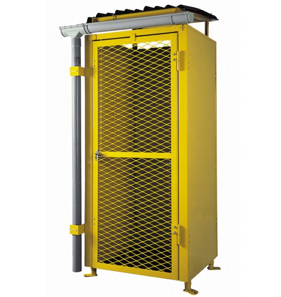 Armoire de sécurité grillagée pour stockage extérieur de 6+6+3 bouteilles de gaz - LED 6+3+3