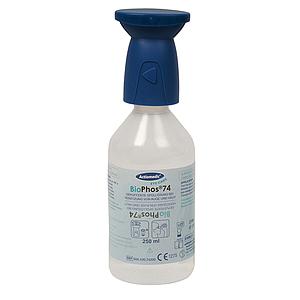 Flacon de 250 ml de solution stérile pour rinçage oculaire en cas de projections