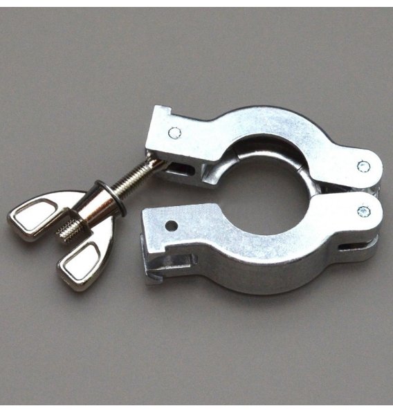 Collier de serrage aluminium pour tuyau à vide renforcé KF16