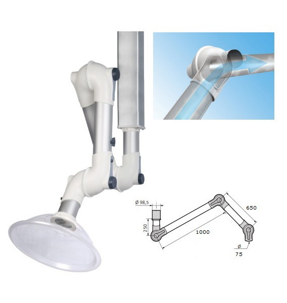 Bras d'extraction TERFU -  3 articulations - Fumex