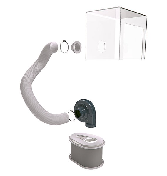 Hotte de captation, 96 L