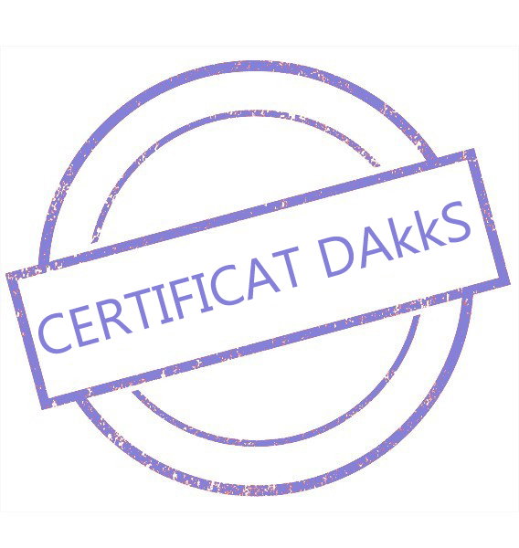 Certificat DAkkS pour poids étalon 1 mg - Classe E2