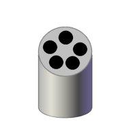 HET-1384 - Portoir 1 x 50 ml tube conique type Falcon