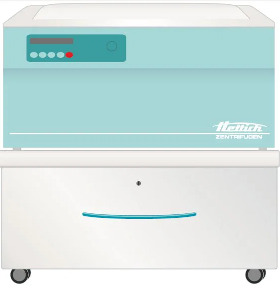 Meuble à roulettes pour centrifugeuses - 1 tiroir