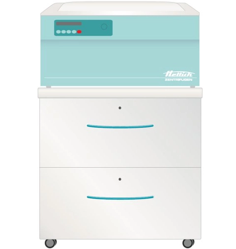 Meuble à roulettes pour centrifugeuses - 2 tiroirs