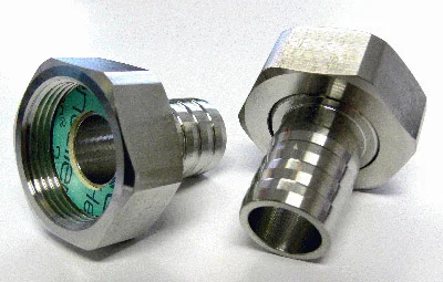 JUL-8890046 - 2 adaptateurs G1 1/4" interne sur connexion de tuyau 1" Ø int. - JULABO