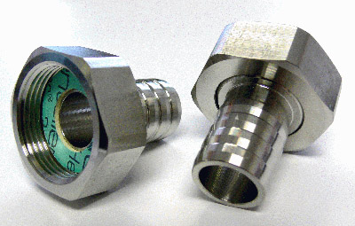 JUL-8890046 - 2 adaptateurs G1 1/4" interne sur connexion de tuyau 1" Ø int. - JULABO