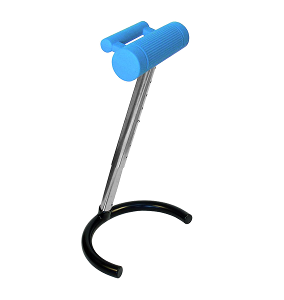 Siège assis debout inox / polyuréthane bleu - Kango 