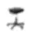 Tabouret professionnel polyuréthane Koncept noir à roulettes - Kango