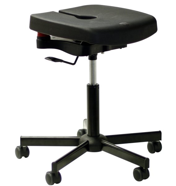 Tabouret polyuréthane noir Koncept - Kango