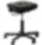 Tabouret polyuréthane noir Koncept - Kango