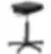 Tabouret polyuréthane noir Koncept - Kango