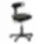 Chaise polyuréthane noire Koncept - Kango