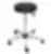 Tabouret mousse polyuréthane noire - Kango