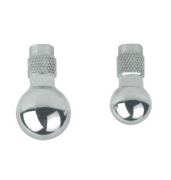 Tête sphérique en acier inoxidable - 2 pièces