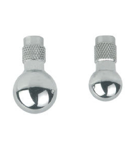 Tête sphérique en acier inoxidable - 2 pièces