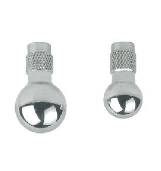 Tête sphérique en acier inoxidable - 2 pièces
