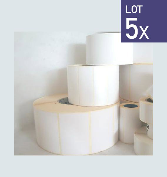 Rouleaux avec étiquettes pour imprimante - YKT-A05S05 - Lot de 5 - Kern