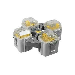 Kit rotor libre 4 places + 4 nacelles rectangulaires + 4 adaptateurs tubes Vacu 30 x 1.6 - 5 ml