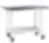 Paillasse métallique, mobile, sèche, nue avec 1 étagère en acier, L1200 x p600 x H750 mm