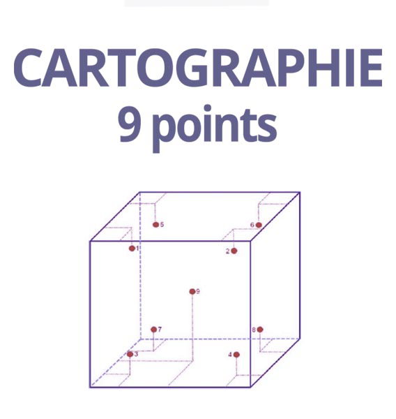 Cartographie 9 points (Selon FDX 15-140) - 1 palier de T°C