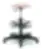 Tabouret en bois avec patins fixes et repose-pieds